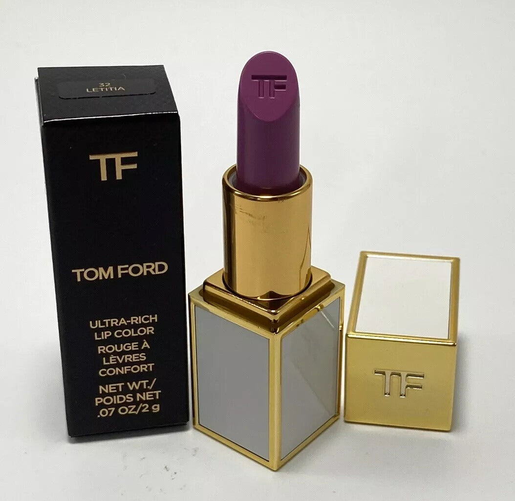 Tom Ford Lip Color 32 LETITIA .07oz Clutch Size, New In Box