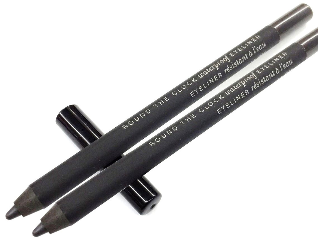2 Pcs Of bareMinerals Round The Clock Waterproof Eye Liner Shade 11PM Full Size