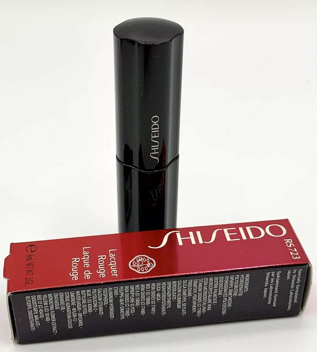 Shiseido The Makeup Lacquer Rouge Liquid Lipstick RS723 Hellebore Deep Rose NIB