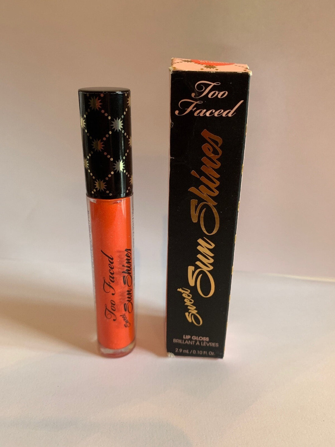Too Faced Sweet Sun shines Lipgloss Shade Papaya Slushie Full Size New In Box