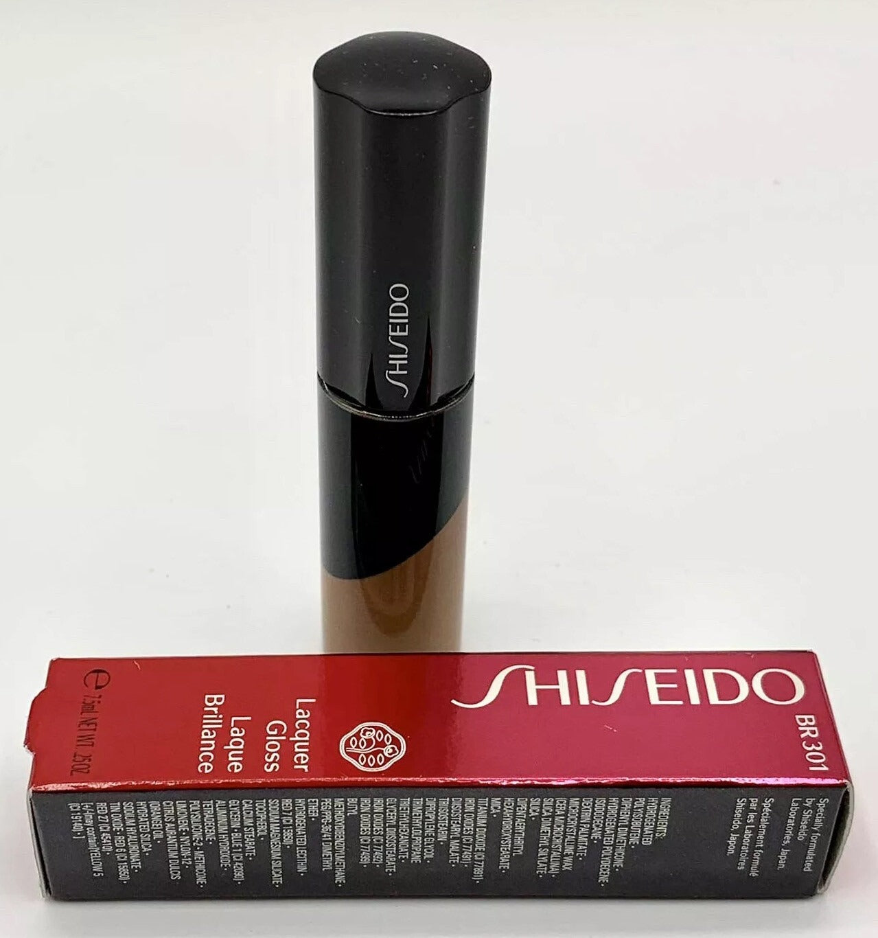 Shiseido Lacquer Gloss Laque Brillance # BR301 (Mocha) 0.25 Oz / 7.5 ml New!